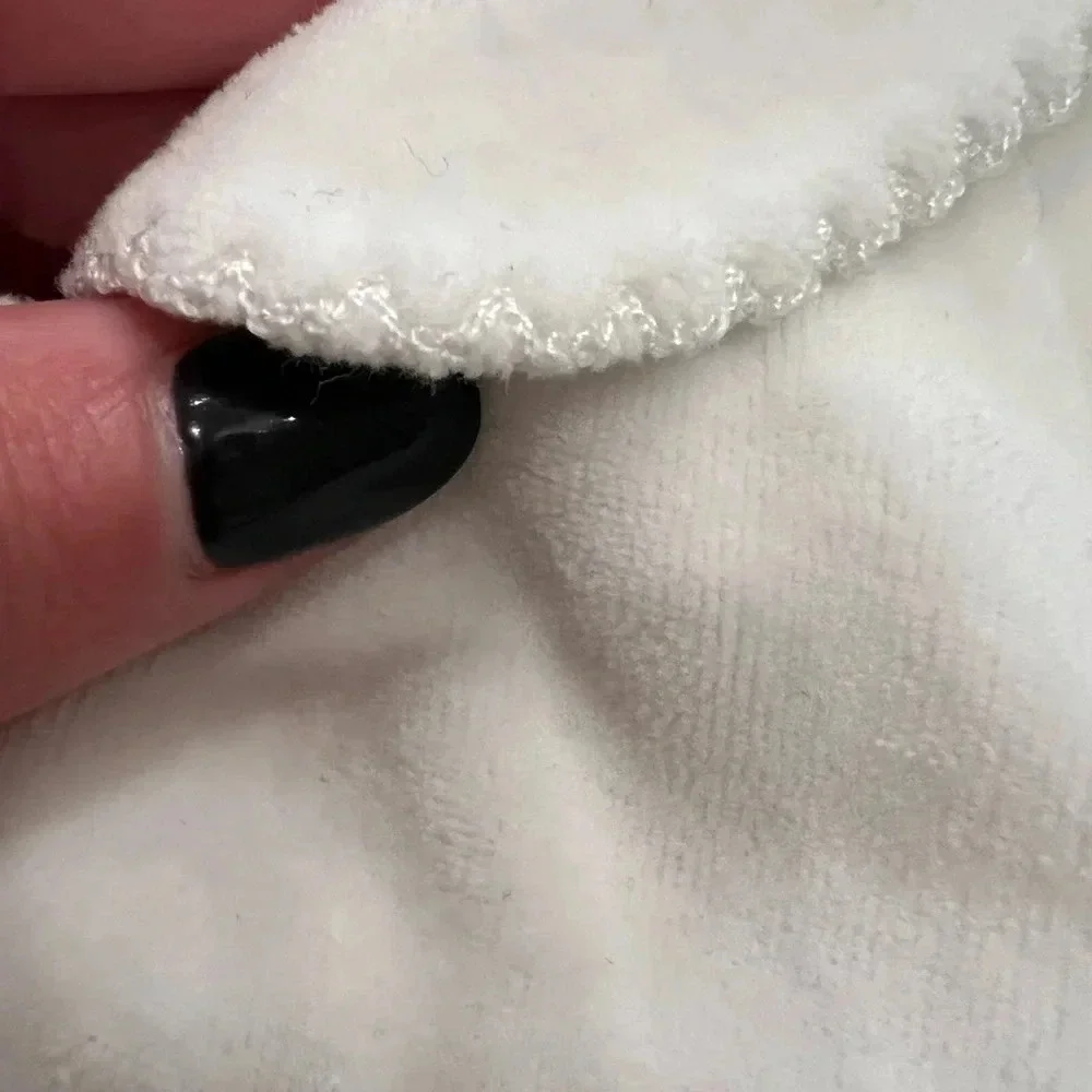 Ralph Lauren Soft Cream Velvet Footie Pajamas